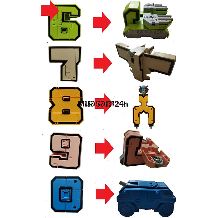 Đồ Chơi Lắp Ghép Số Biến Hình Robot Chính hãng Ưu đãi - Hình ảnh 4