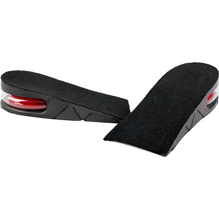 Lót giày tăng chiều cao cao su nửa bàn 1 lớp cao 3 cm (Màu Đen)