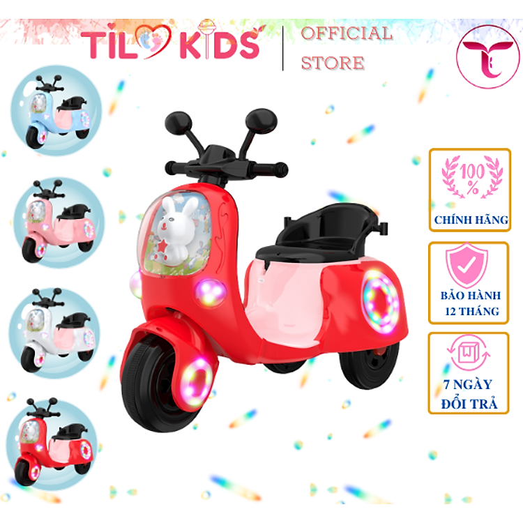 Mua tại Tiki: Mua Xe máy điện TILO KIDS TLK-6468 Đỏ Chính hãng Giá tốt