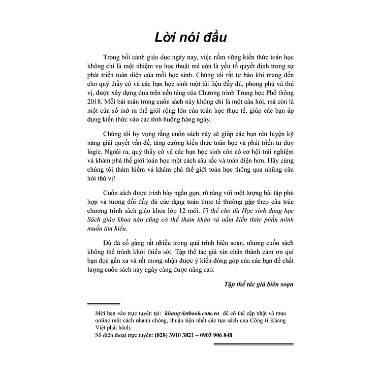 Phương Pháp Giải Các Dạng Toán Thực Tế 12 (Tài Liệu Dùng Chung Cho Các Bộ Sách) - Ảnh 3