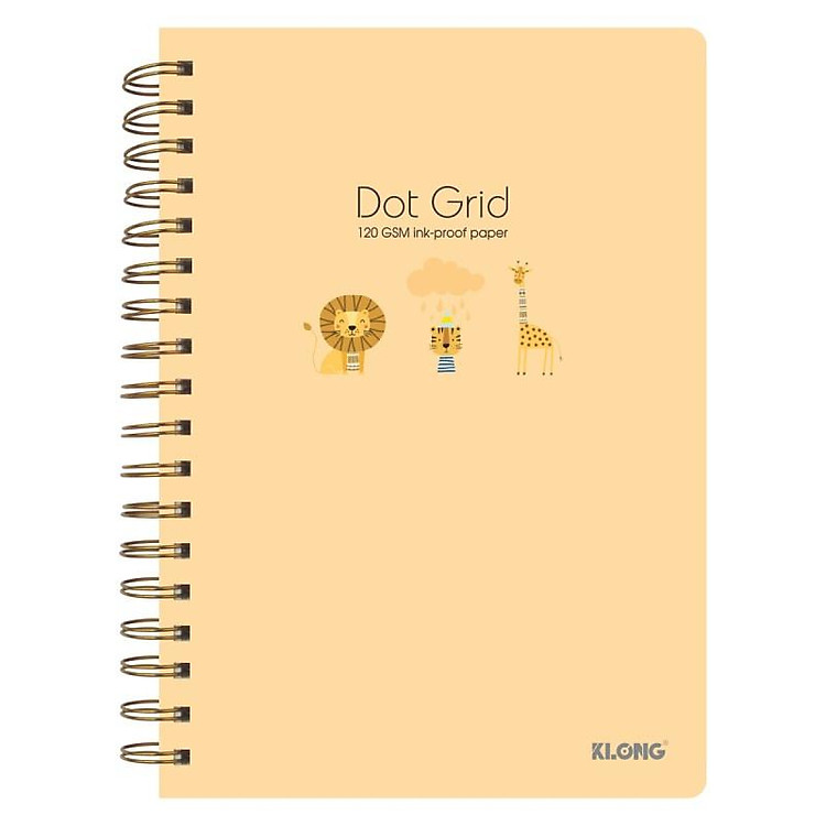 Sổ Dot Grid lò xo kép KLONG B5 (200 trang) - Ảnh 3