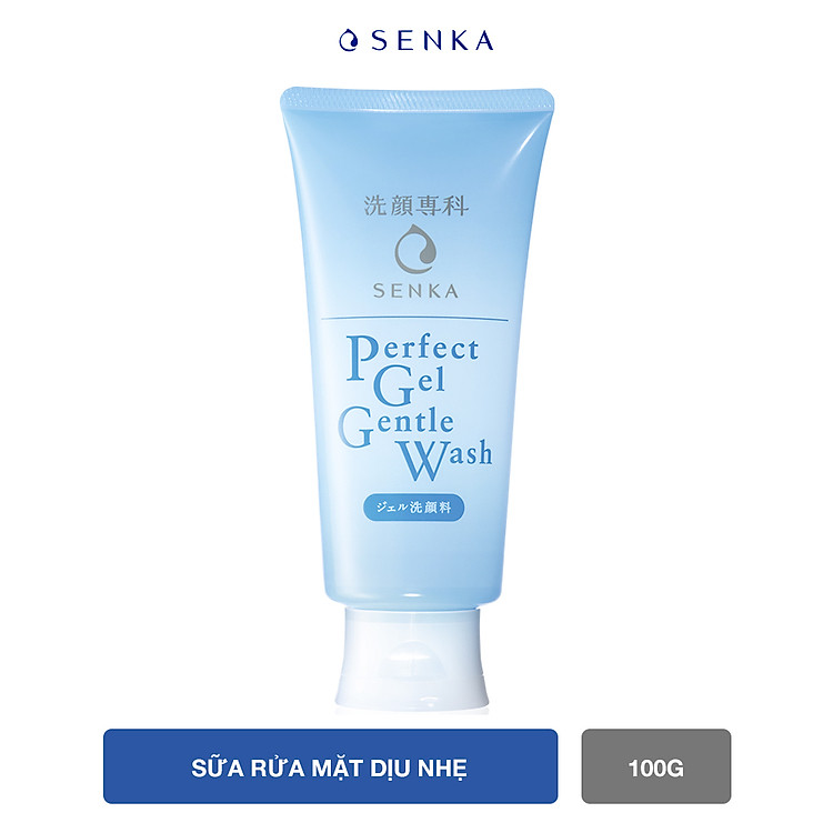 Gel rửa mặt dịu nhẹ Senka Perfect Gel Gentle Wash