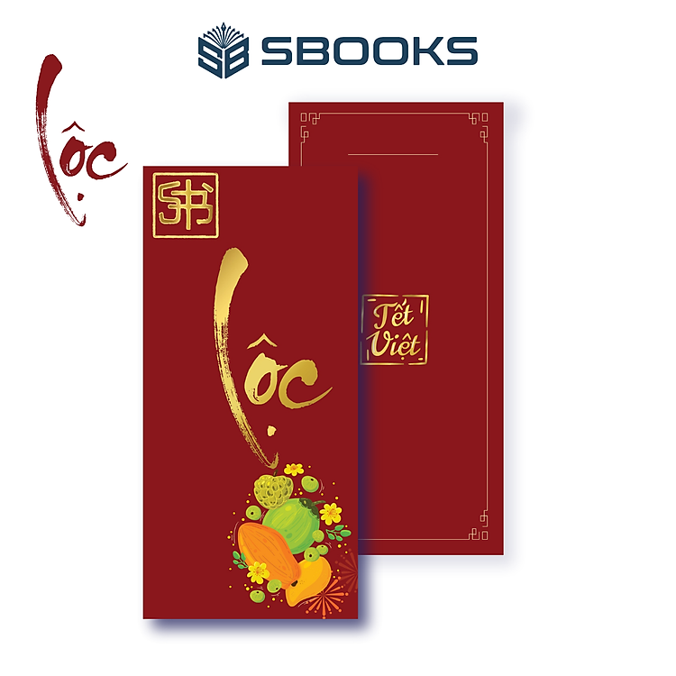 Bộ Bao Lì Xì Thiết Kế Chữ Phúc, Tài, Phát, Lộc, Thọ (5 cái) - Ảnh 7