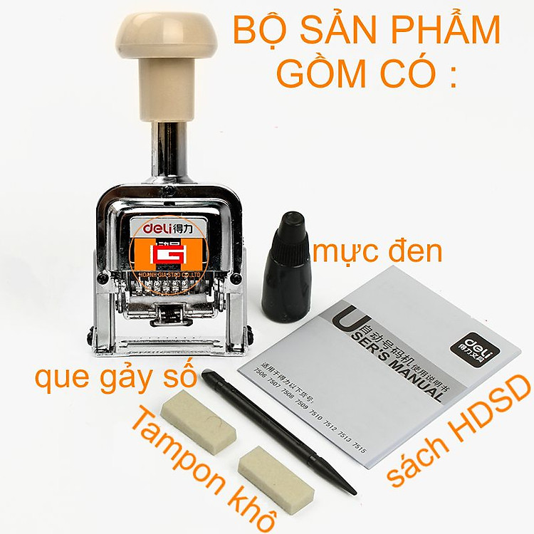 Dấu Nhảy 7 Số Deli 7507 - Ảnh 5