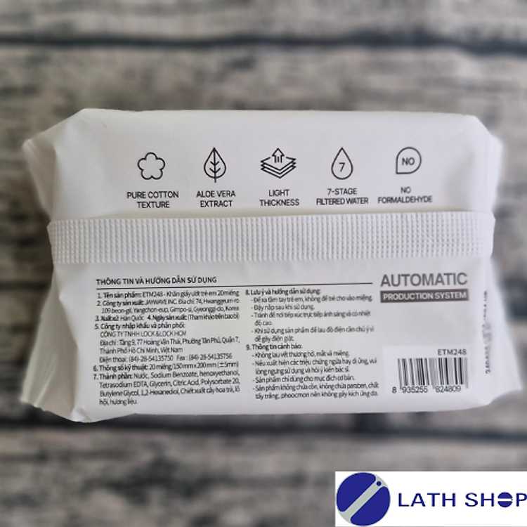 Khăn Giấy Ướt LocknLock 20 Miếng Chính hãng Ưu đãi - Hình ảnh 5