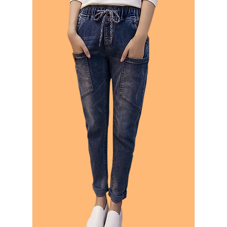 Quần baggy nữ lưng chun dễ dàng phối đồ 112