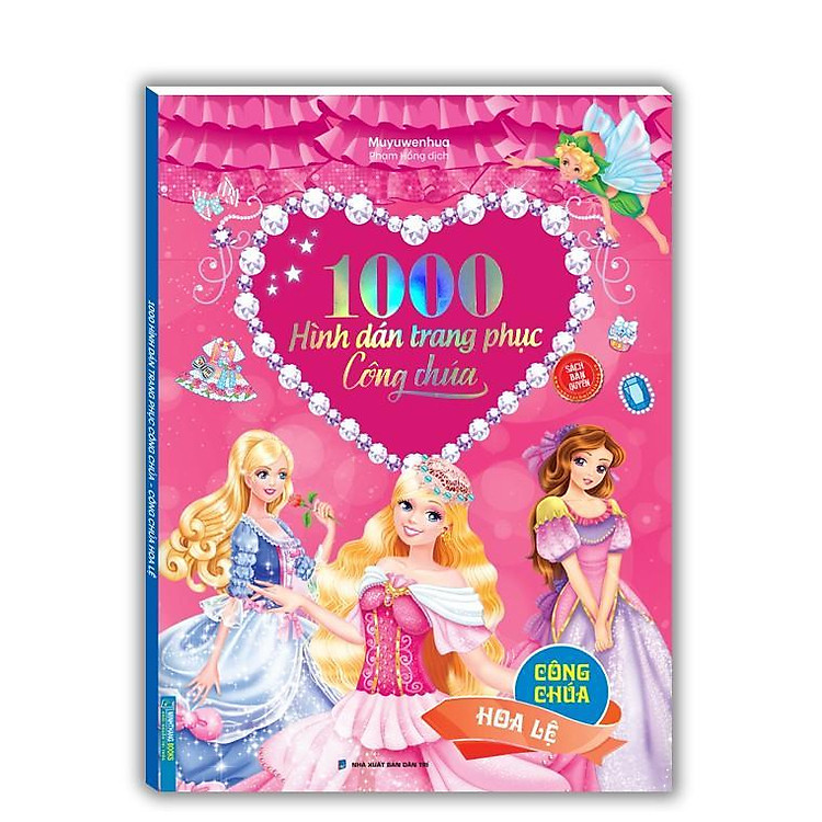 1000 Hình Dán Trang Phục Công Chúa – Công Chúa Hoa Lệ