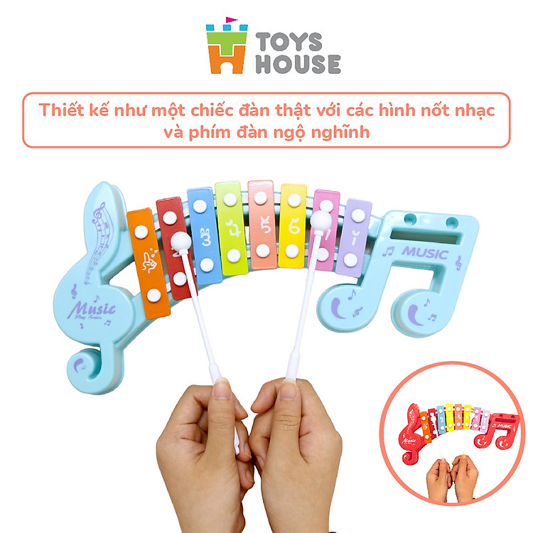 Đồ chơi đàn gõ Xylophone 8 phím cho bé Chính hãng Ưu đãi - Hình ảnh 3
