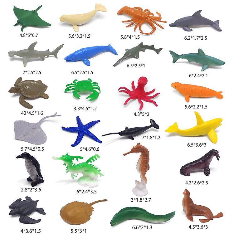 Mua Bộ 48 đồ chơi cá biển Ocean World Chính hãng Tiết kiệm - Hình ảnh 2