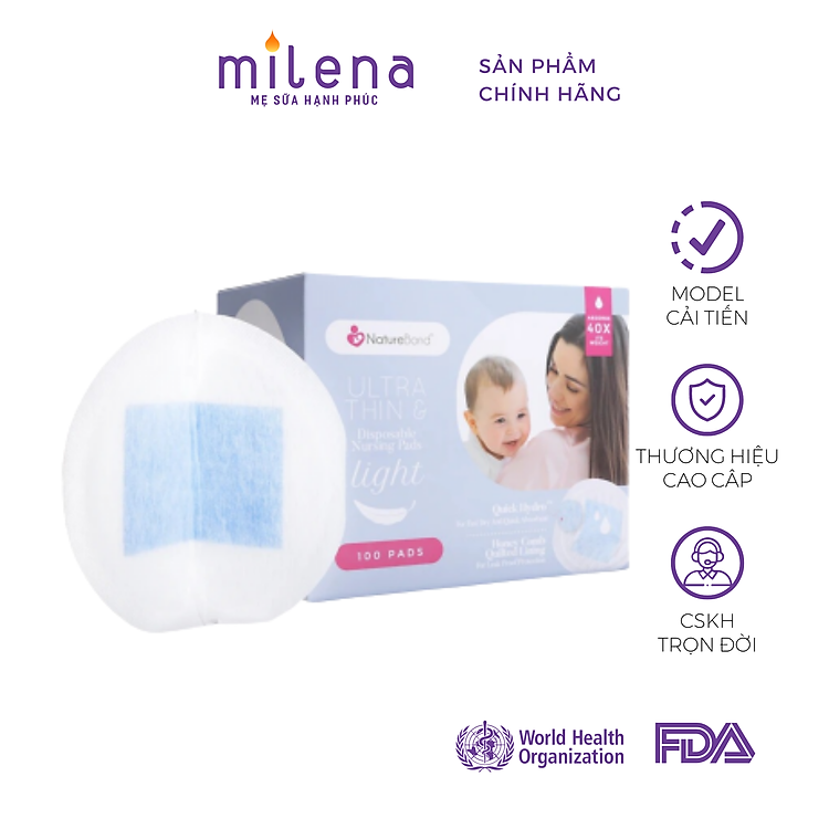 Mua tại Lazada: Miếng Lót Thấm Sữa NatureBond Siêu Mỏng Chính hãng, giá tốt