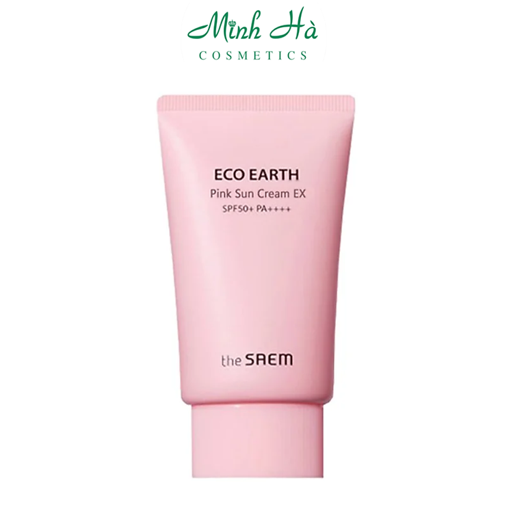 Kem chống nắng The Saem Eco Earth Pink Sun Cream SPF50+ 50g