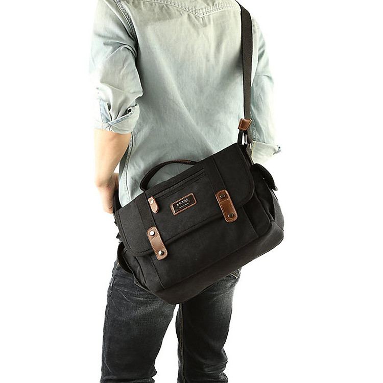 Túi đeo chéo nam vải bố cao cấp thời trang TAT43 (24 x 32 cm)