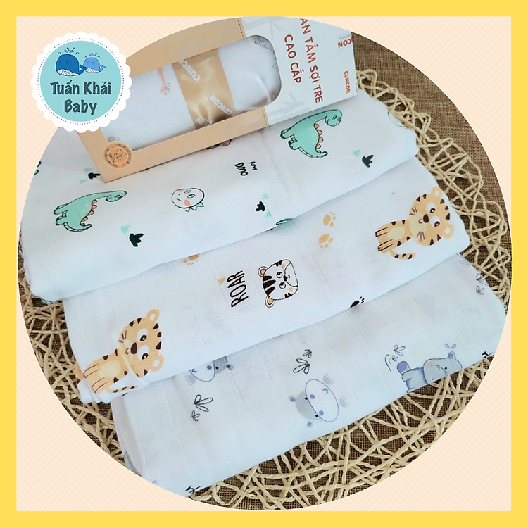 Mua tại Lazada: Khăn tắm sợi tre cao cấp CUNCON Chính hãng, giá tốt