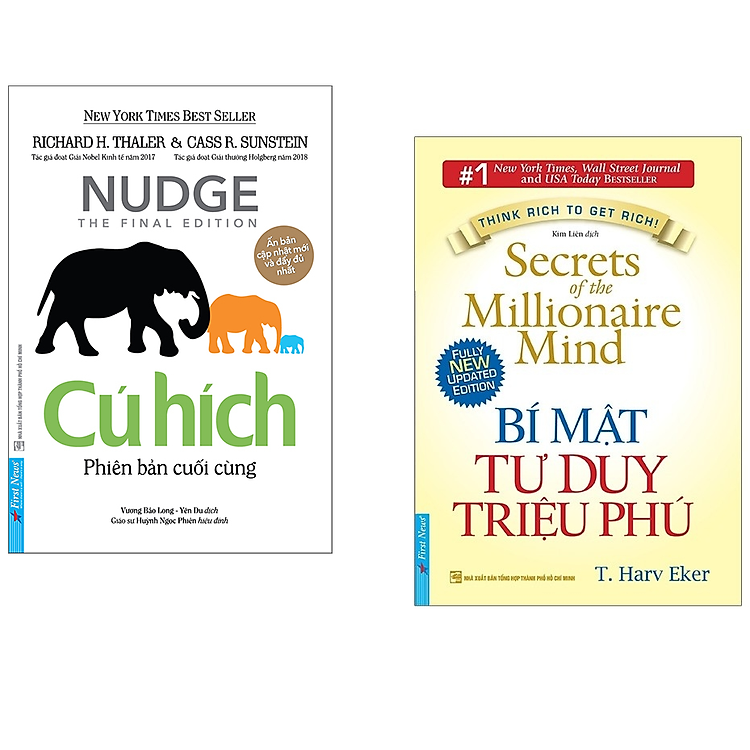 Combo Sách Kinh Tế - Tư Duy Làm Giàu Của Bậc Triệu Phú: Cú Hích + Bí Mật Tư Duy Triệu Phú ( Tặng Kèm Bookmark aha)