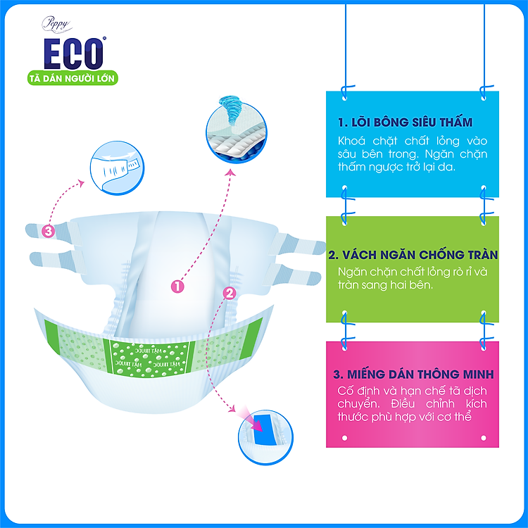 Combo 2 gói Tã Dán Peppy Eco Chính hãng Tiết kiệm - Hình ảnh 4