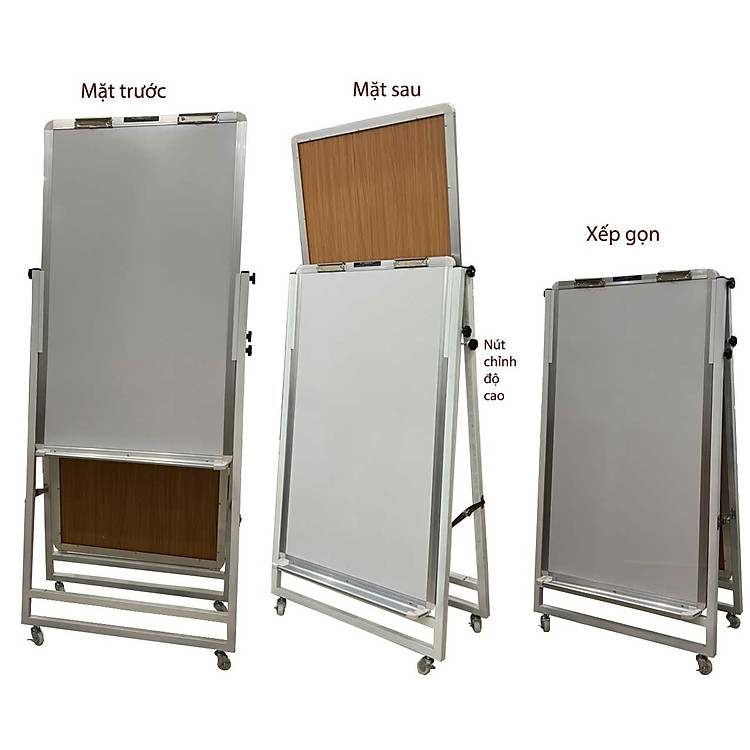 Bảng Flipchart 2 Mặt Viết Bút Lông Cao Cấp Bavico (60x100cm) - Ảnh 2