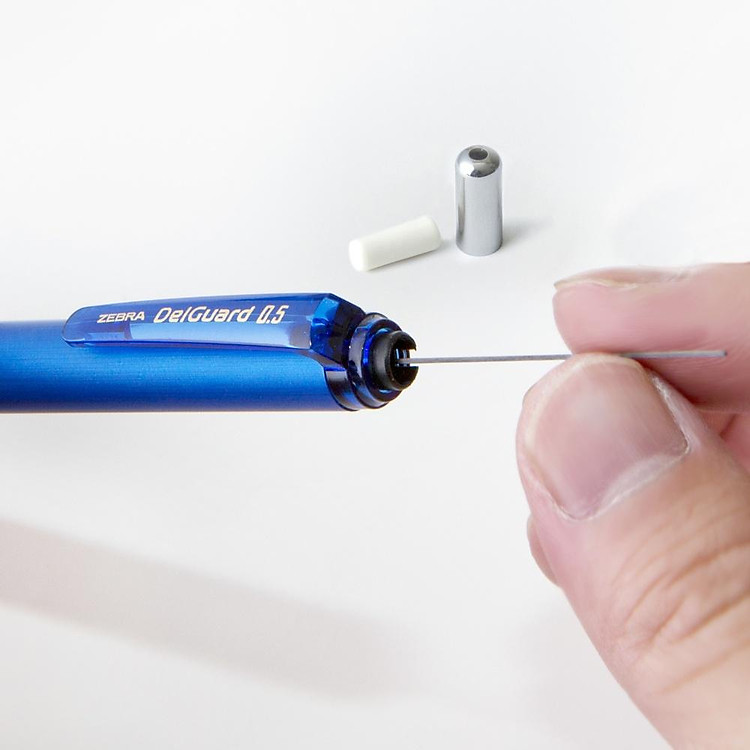 Bút Chì Bấm Không Gãy Ruột Zebra Delguard 0.5mm (Xanh nhạt) - Ảnh 7