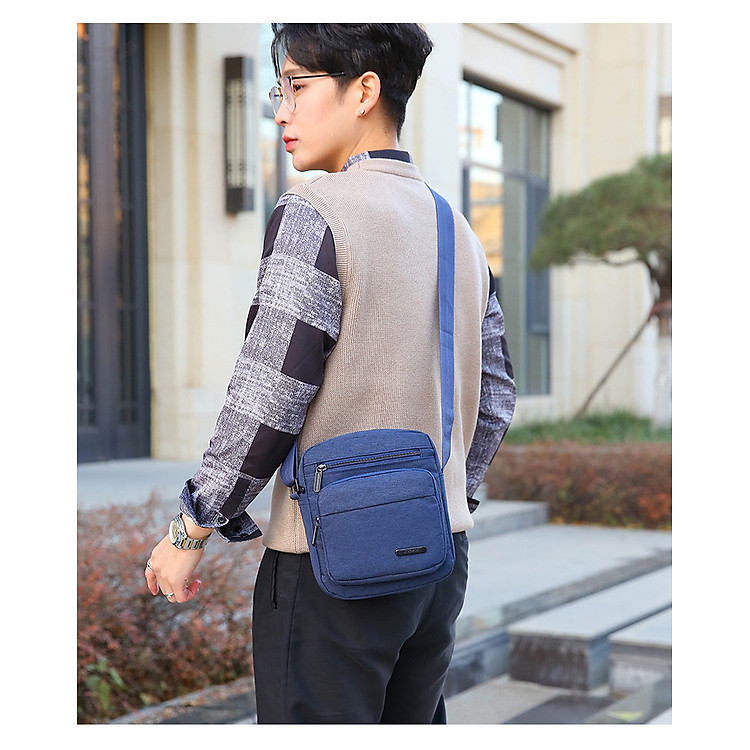 Túi Đeo Chéo Nam Nữ Thời Trang Trẻ Trung, Túi Đeo Vai Có Túi Bố Nhiều Ngăn Kéo Đựng Đồ Rất Tiện Lợi, Vải Oxford Chống Thấm Nước