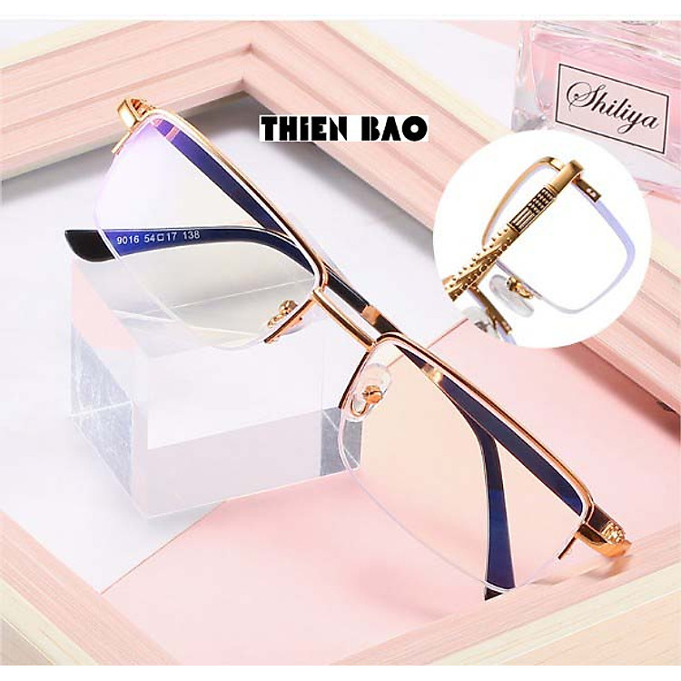 Kính lão thị, viễn thị trung niên xem chữ Nam nữ xẻ cước thời trang tròng Nhật chống as xanh phản quang loại I Chuẩn độ