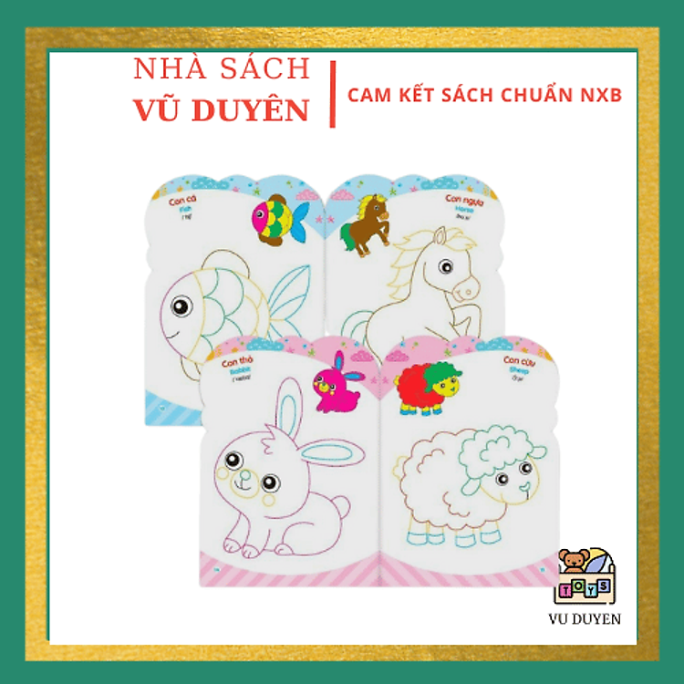 Tô Màu - Bé Tô Màu Nhà Trẻ Song Ngữ Việt Anh - Ảnh 3