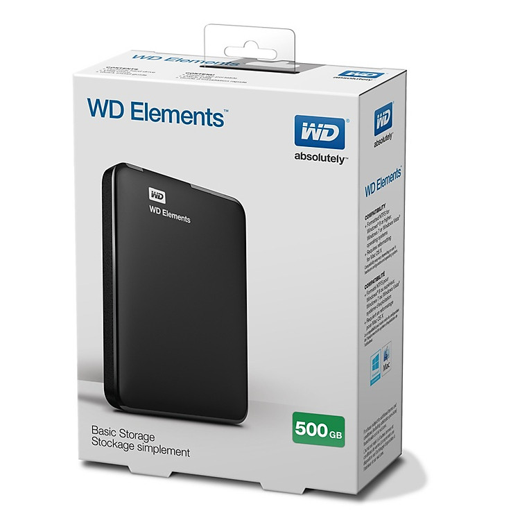 Ổ cứng HDD di động 500GB WD ELEMENTS HÀNG CHÍNH HÃNG