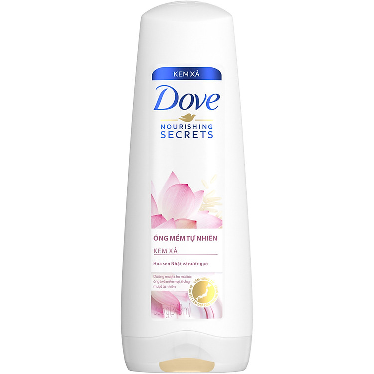 Dầu Xả Dove Óng Mềm Tự Nhiên (335g)