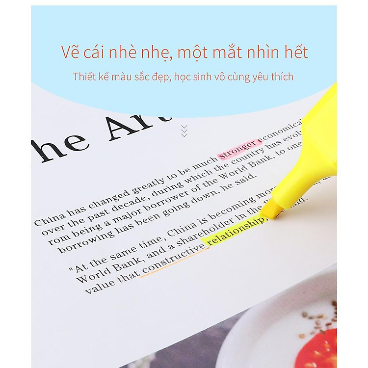 Bút highlight Dạ Quang Kẻ Hủy Diệt (6 màu) - Ảnh 4
