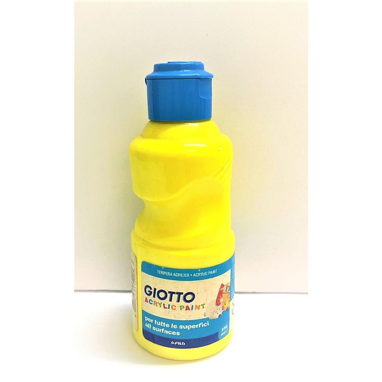Chai màu nước sơn dầu GIOTTO Acrylic 250ml (màu vàng)
