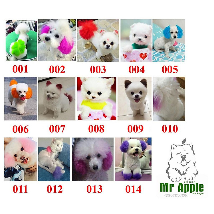 THUỐC NHUỘM LÔNG CHÓ MÈO