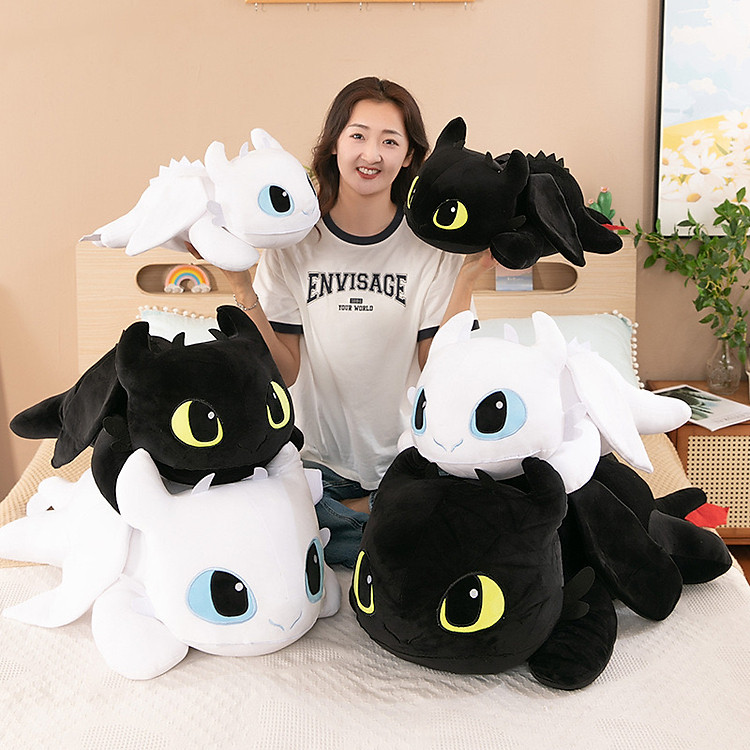 Mua Gấu bông rồng Toothless 40cm - Trắng Chính hãng Ưu đãi - Hình ảnh 2
