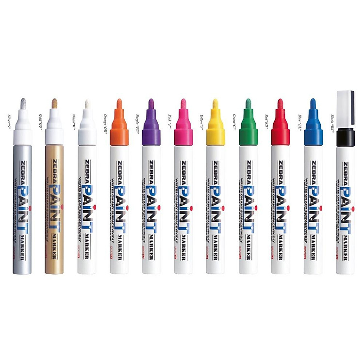 Viết Sơn Zebra Paint Marker MOP-200MZ - Đen - Ảnh 3