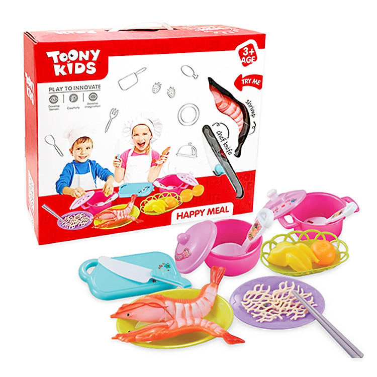 Bộ Nấu Ăn TOONYKIDS 26 - Đồ Chơi Bé Chính hãng Giá tốt - Hình ảnh 3