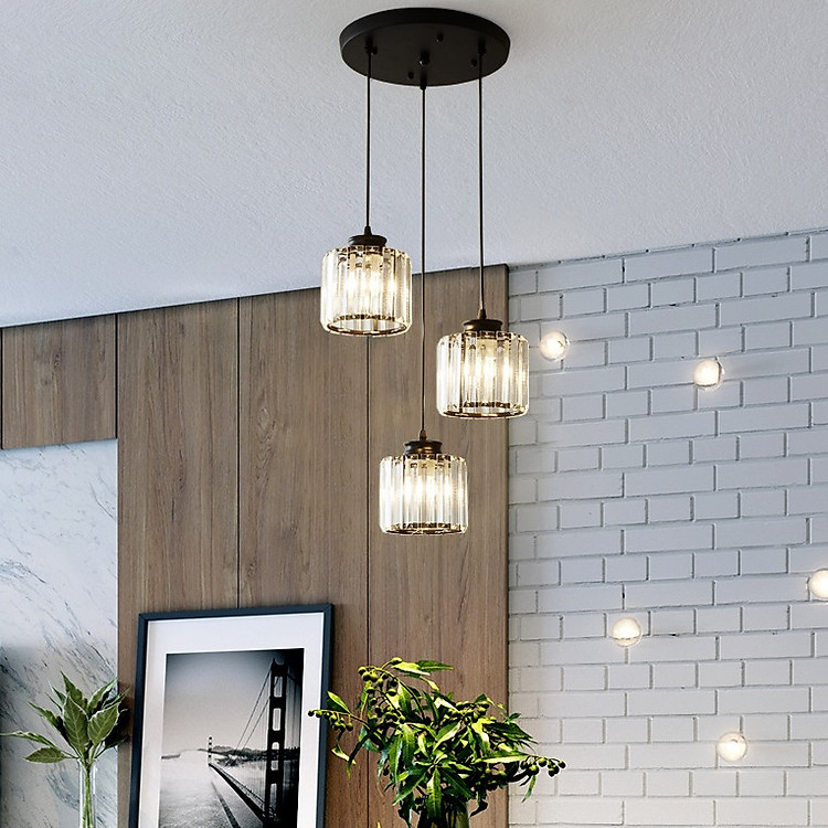 Đèn thả UGOT pha lê trang trí nội thất - kèm bóng LED và đế ốp trần