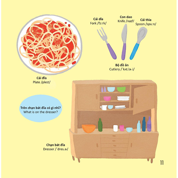 Thư Viện Từ Vựng Đầu Đời Cho Bé - Ở Nhà - Ảnh 9