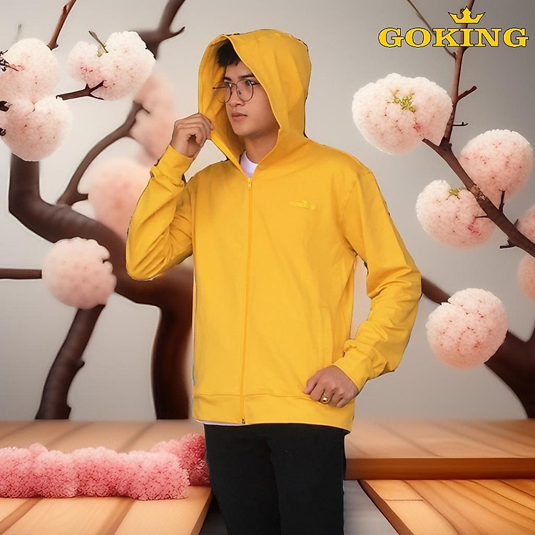Áo khoác da cá GOKING 6 túi, form unisex cho nam nữ, trẻ em. Áo chống lạnh, giữ ấm, chống nắng. Hàng hiệu cao cấp vnxk