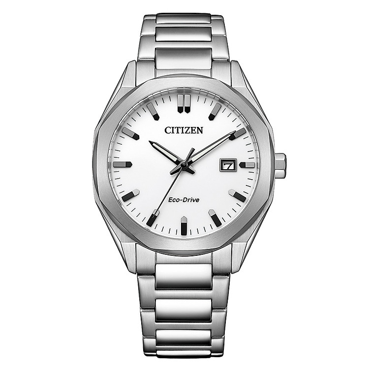 Đồng Hồ Nam Citizen Eco-Drive Dây Thép Không Gỉ BM7620-83A - Mặt Trắng (38mm)
