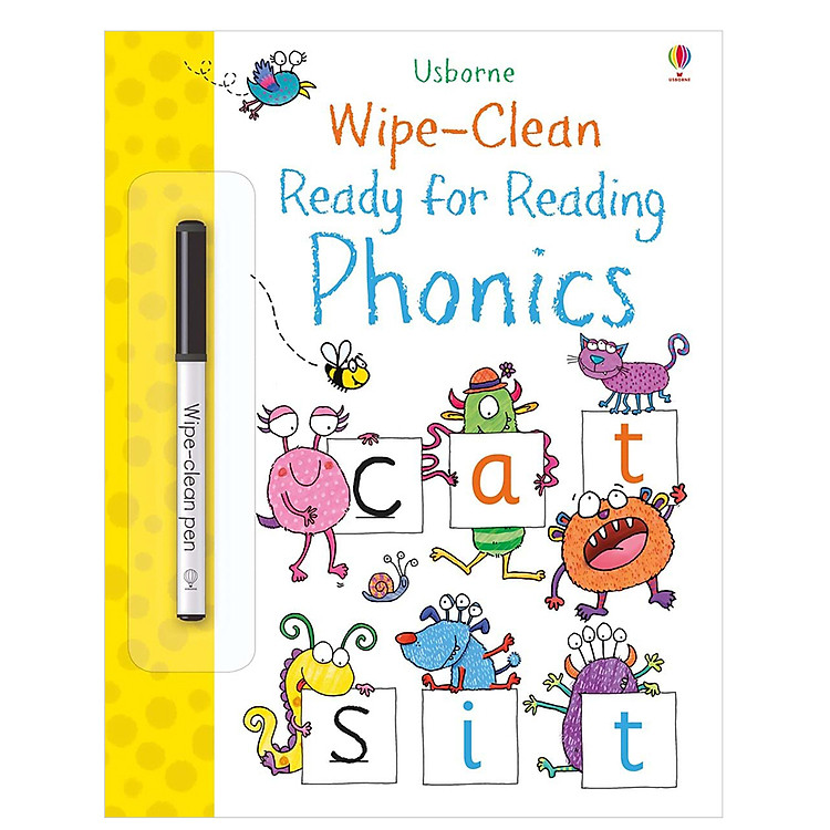 Sách Usborne Wipe-Clean: Ready for Reading Phonics