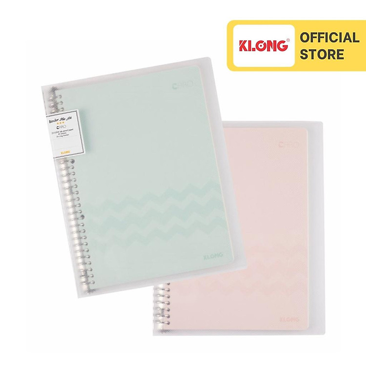 Sổ Còng Sắt 30 Chấu Caro KLONG A4 (80 tờ)