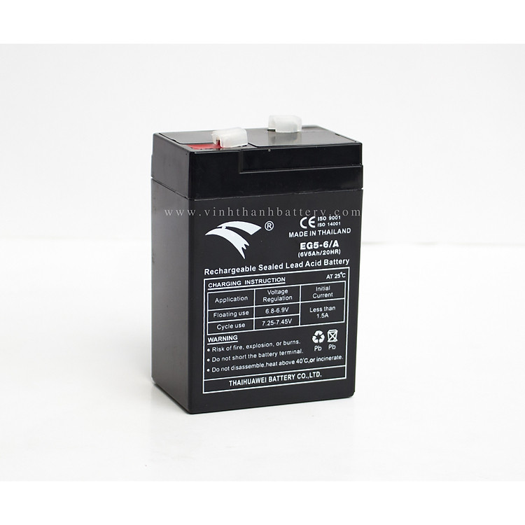 Ắc quy UPS, xe đạp điện Eagle 6V - 5Ah (EG5-6/A)