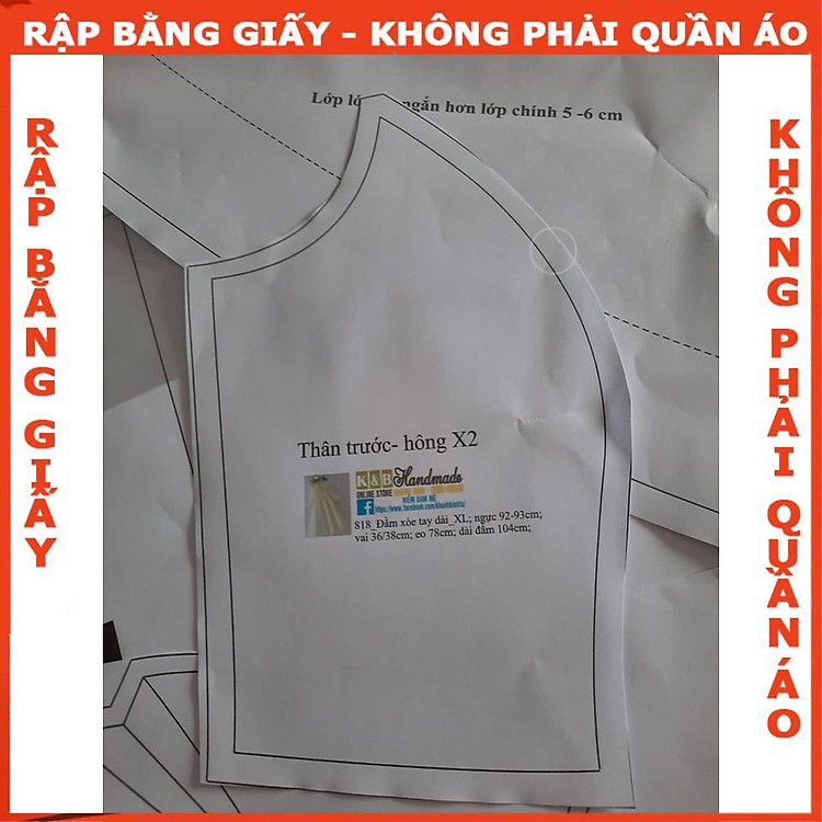 Rập Giấy A0 Mã 818 (Bản Vẽ) - Ảnh 5