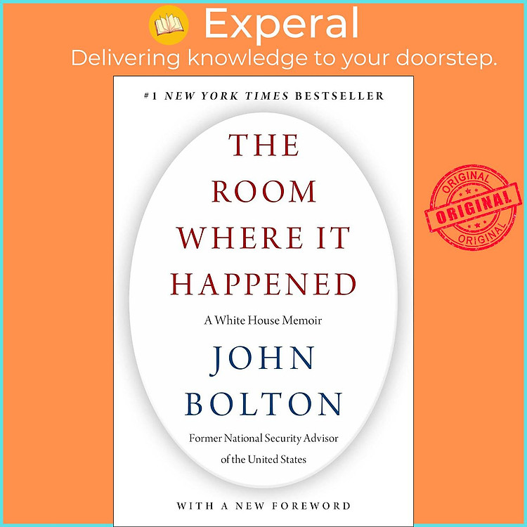 Sách - The Room Where It Happened - A White House Memoir by John Bolton (UK edition, paperback)