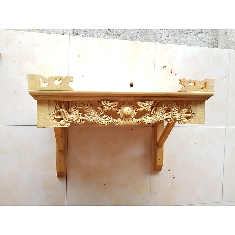 Bàn thờ treo tường Gỗ xồi nhập khẩu