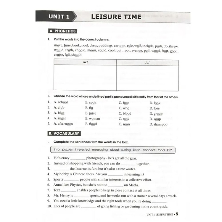 Bài Tập Thực Hành Tiếng Anh 8 (Có Đáp Án) - Ảnh 5