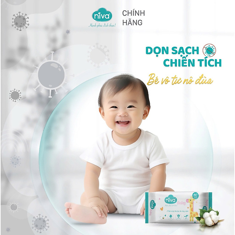 Mua Khăn Ướt Niva Baby 80 Tờ An Toàn Đảm bảo Ưu đãi - Hình ảnh 4