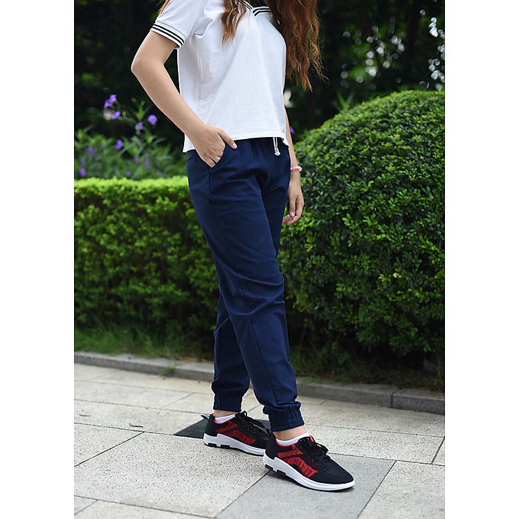 Quần Jogger kaki Nữ Co Giãn 4 Chiều Phong Cách Thể Thao M02-S