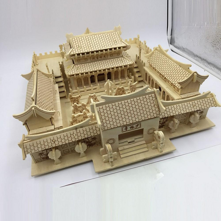 Đồ chơi lắp ráp gỗ 3D Mô hình Thiếu Lâm Tự