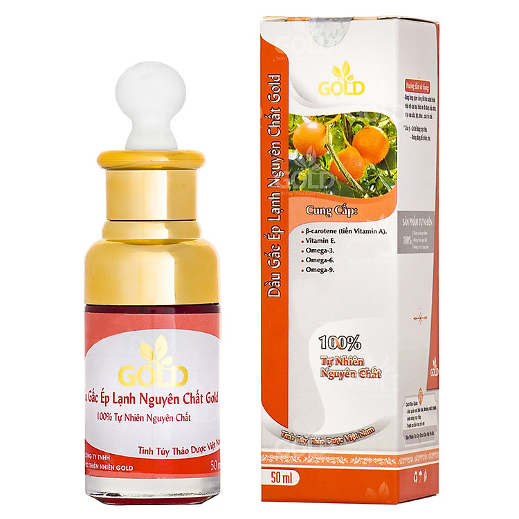 Dầu Gấc Ép Lạnh Nguyên Chất Gold (50ml)