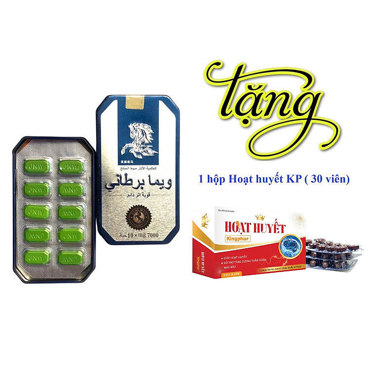 Big Sale 1 hộp Ngựa Thái 10 viên tặng ngay 1 hộp hoạt huyết KP 30 viên, tăng cường sinh lý nam , cải thiện tuần hoàn, lưu thông máu