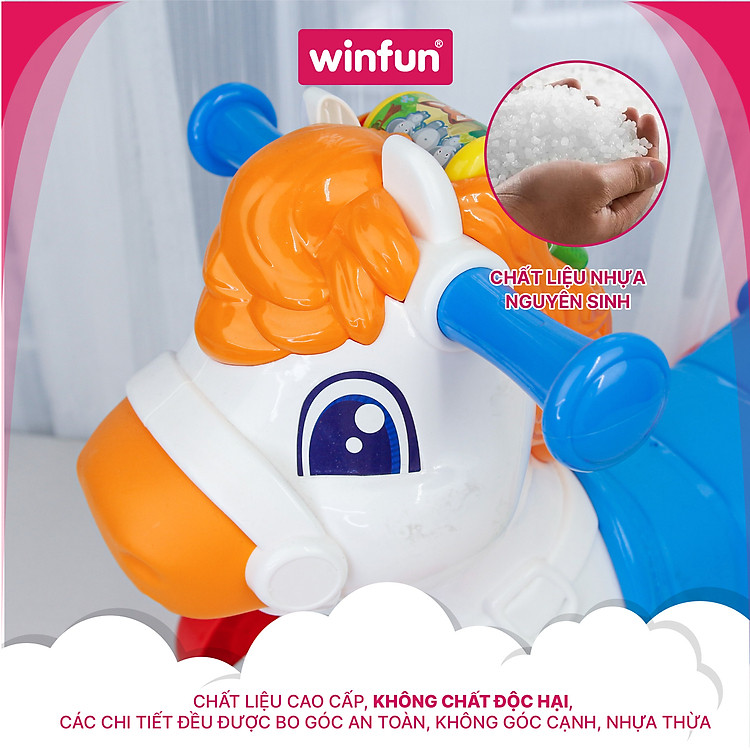 Ngựa bập bênh xe chòi chân Winfun Chính hãng Ưu đãi - Hình ảnh 4