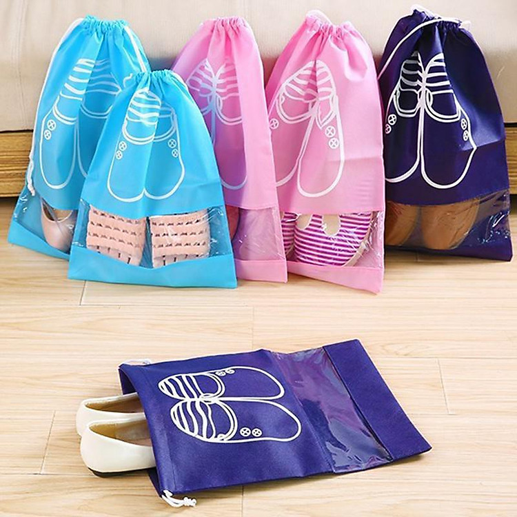Túi Đựng Giày Dép Đa Năng Có Dây Rút Tiện Lợi Chống Thấm Nước Tốt